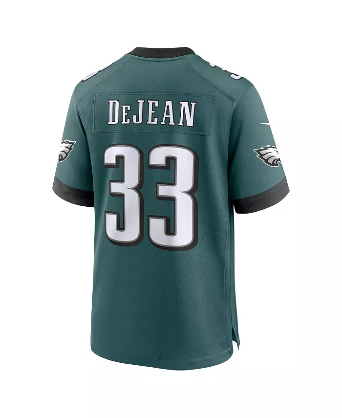 Мужская игровая футболка Cooper DeJean зеленого цвета Philadelphia Eagles Nike — фото 4
