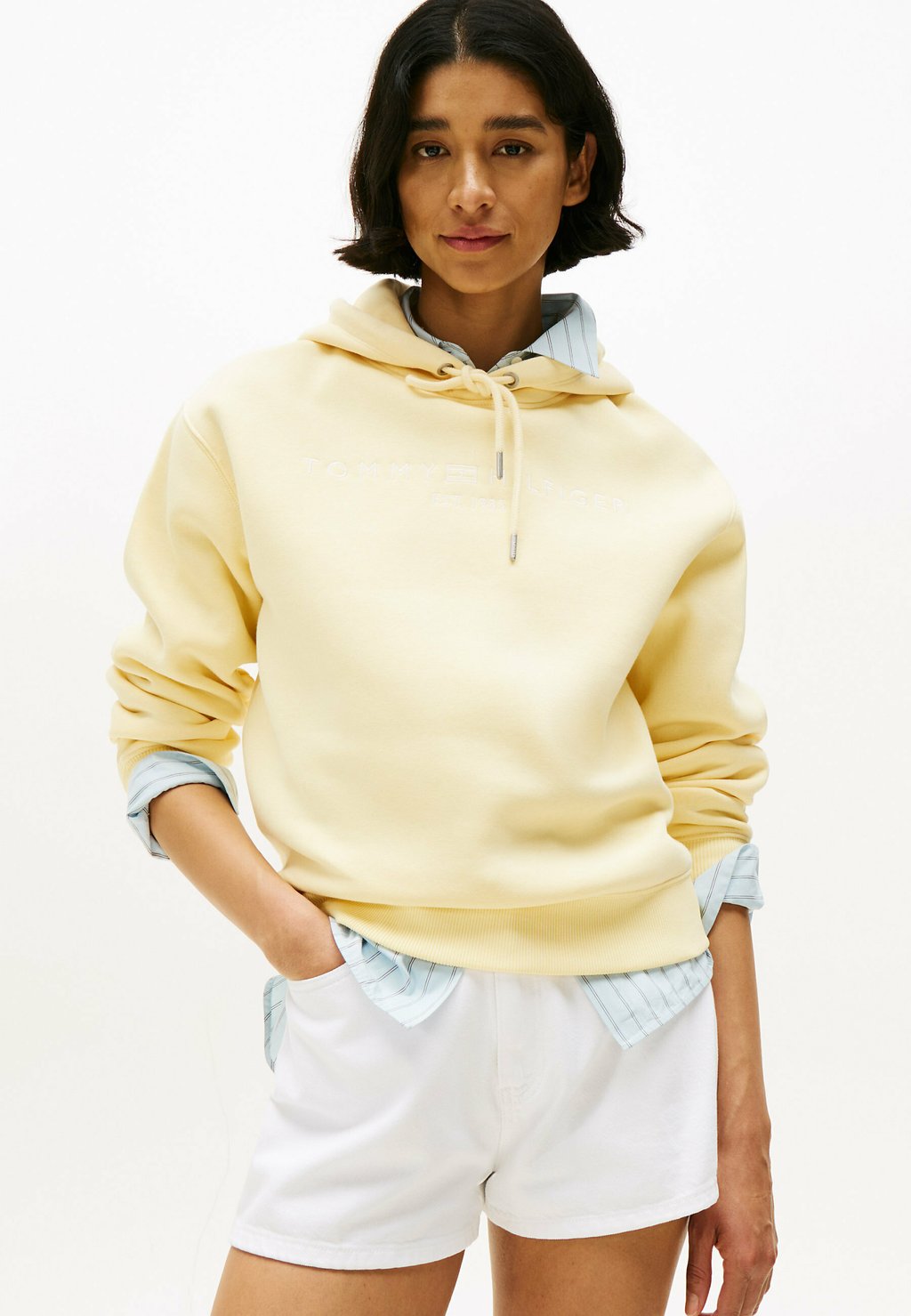 

Толстовка с капюшоном MDRN REG CORP LOGO - Sweatshirt Tommy Hilfiger, светло-желтый