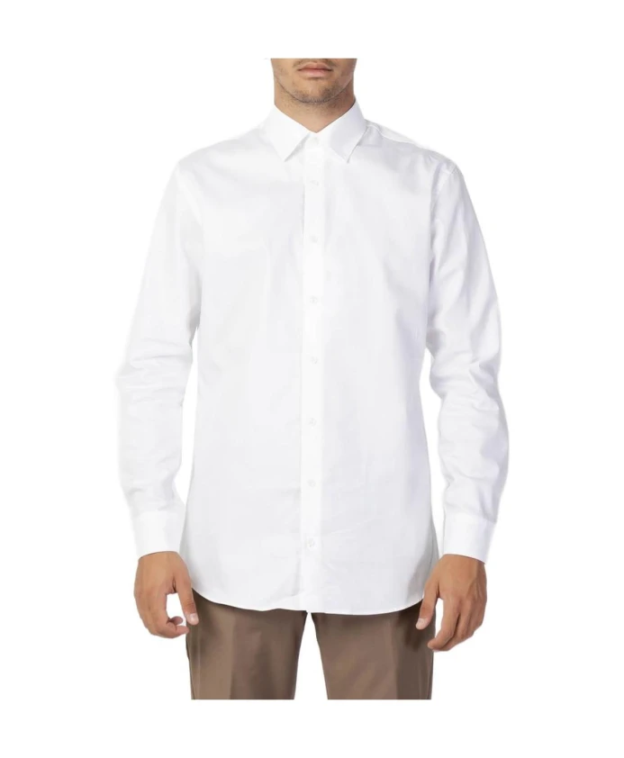 

Классическая белая хлопковая рубашка с длинными рукавами Selected Femme, белый