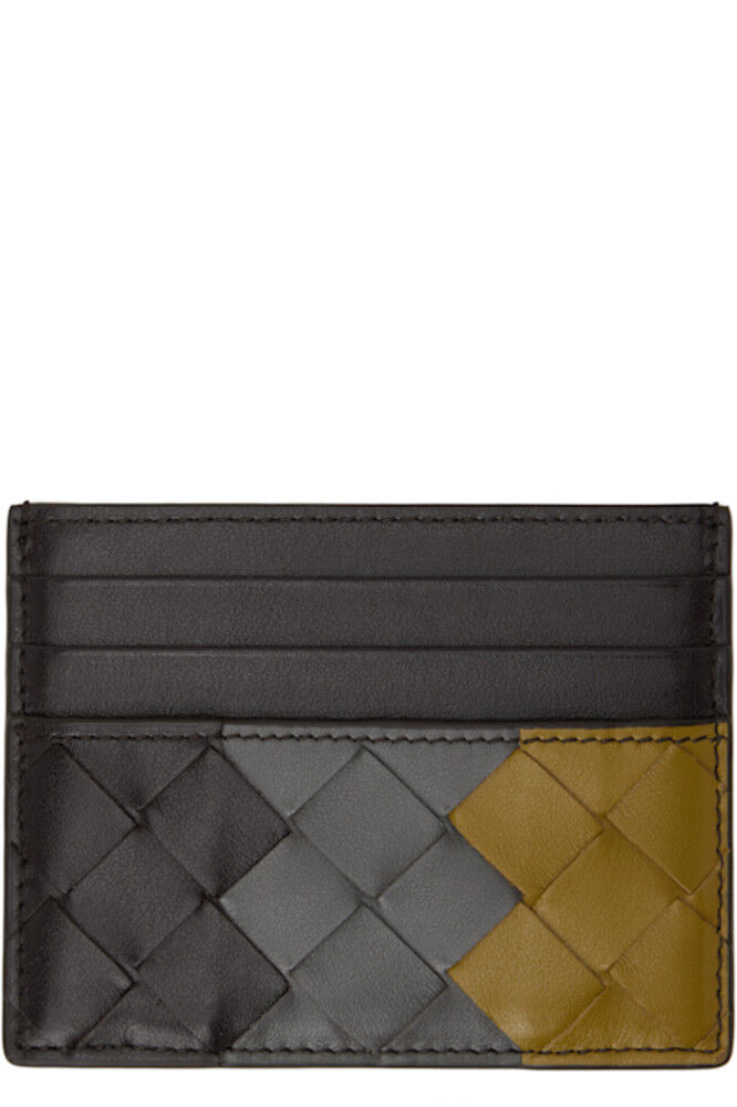 

Держатель кредитной карты Intrecciato Brown & Grey Bottega Veneta