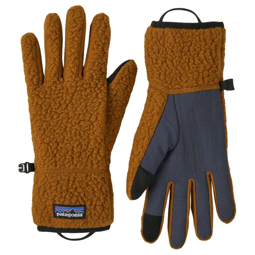 

Перчатки Unisexиз переработанного полиэстера вязаные Patagonia, коричневый