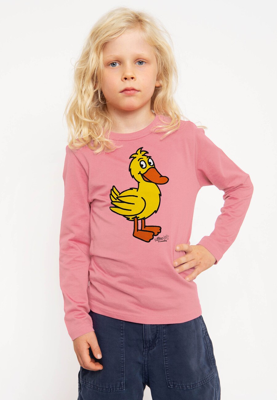 Рубашка LOGOSHIRT Die Sendung mit der Maus - Ente, светло-розовый — фото 2