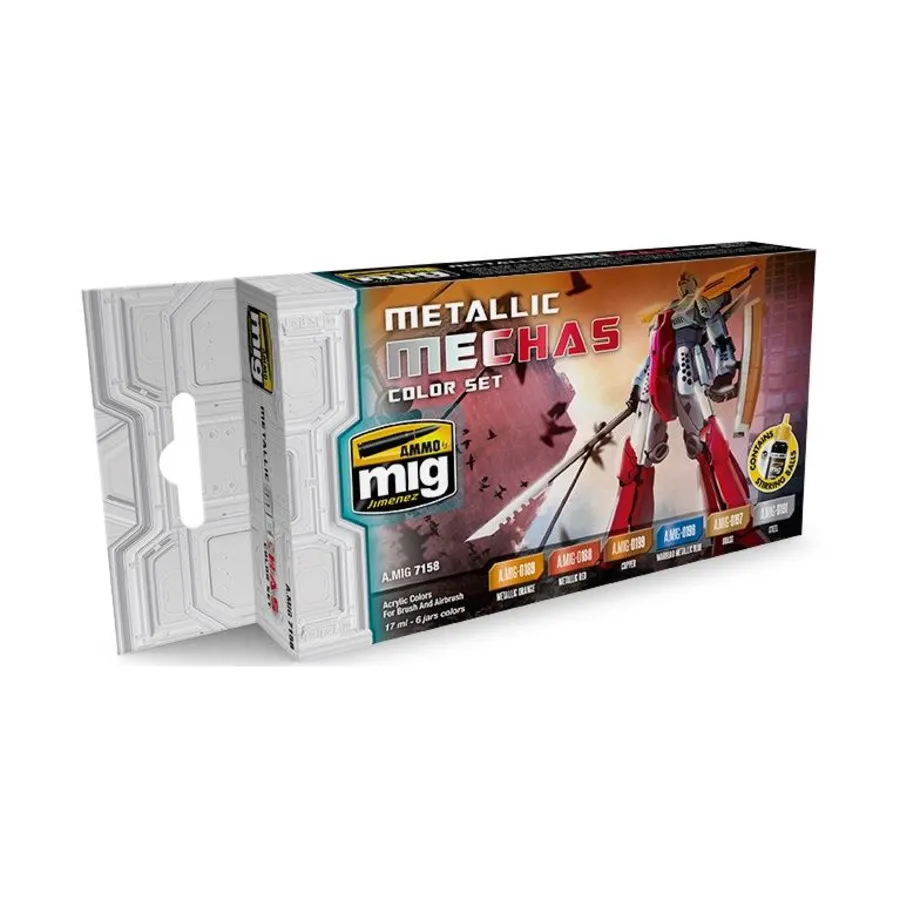 

Набор цветов металлических мехов, Acrylic Paint Sets