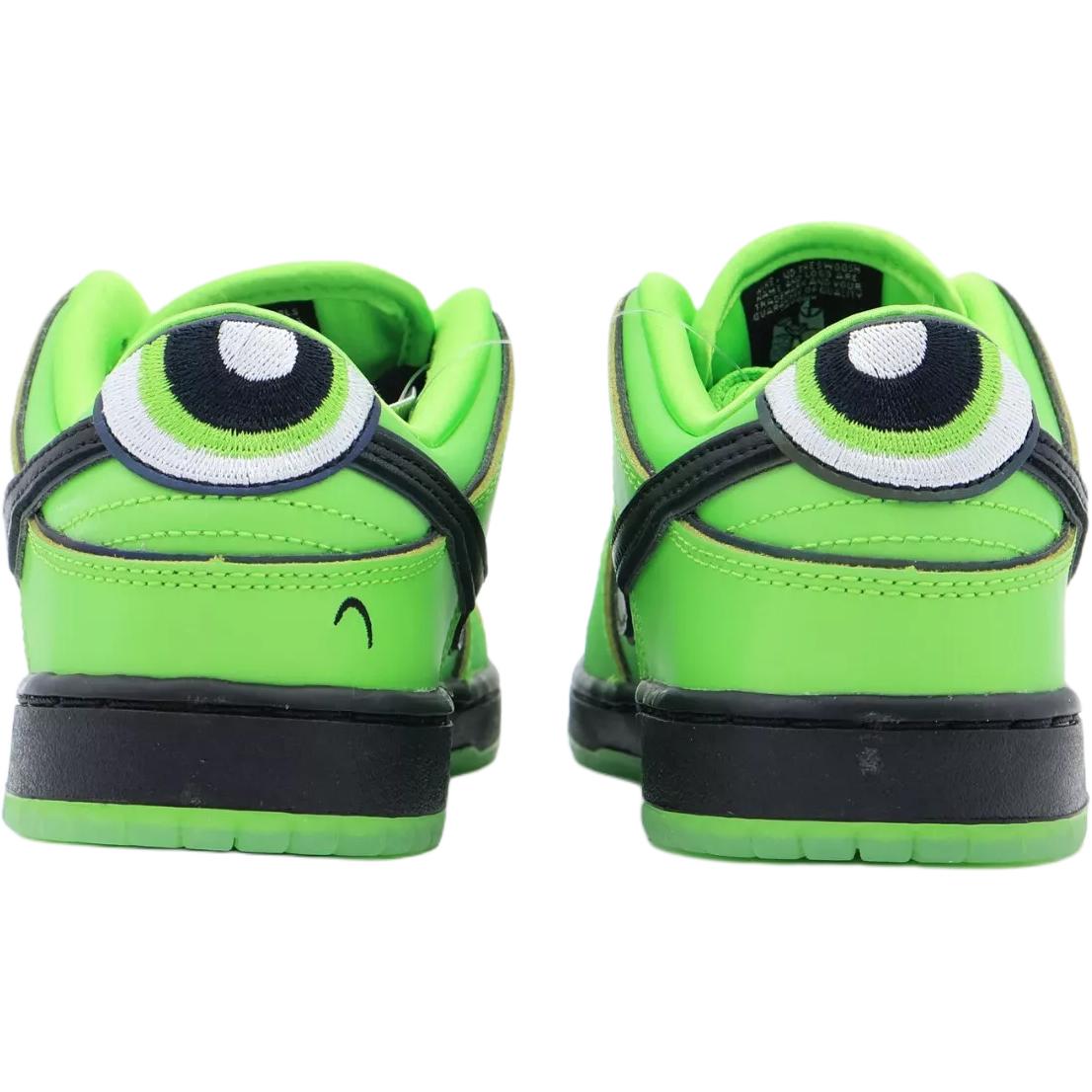 Nike SB Dunk Low The Powerpuff Girls Buttercup PS Зеленый Черный — фото 3