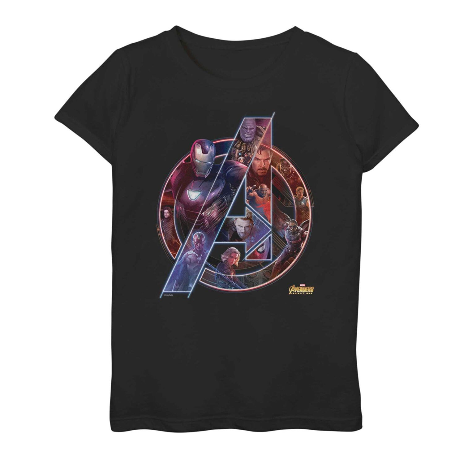 

Неоновая футболка с героем Marvel Avengers Endgame для девочек 7–16 лет Licensed Character