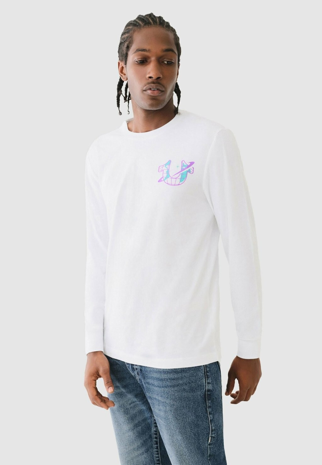 

Топ с длинными рукавами HIGH DENSITY SPACE True Religion, белый