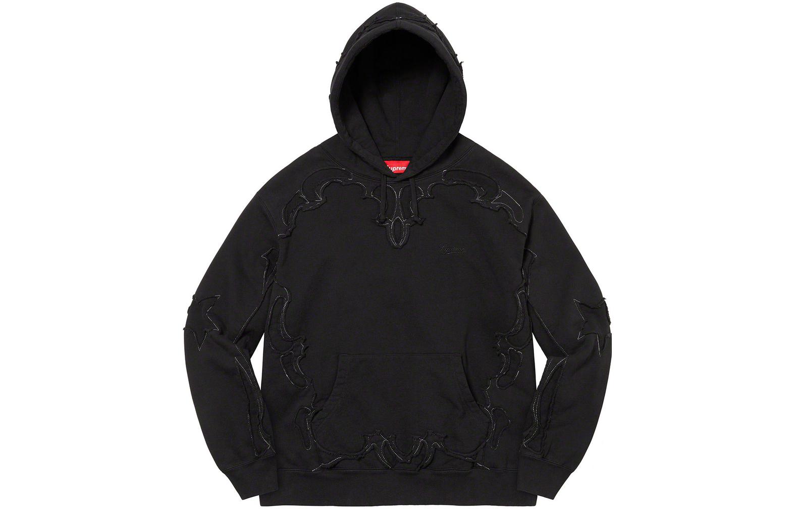 

Зауженный худи Supreme с вырезами, тёмно-бежевый