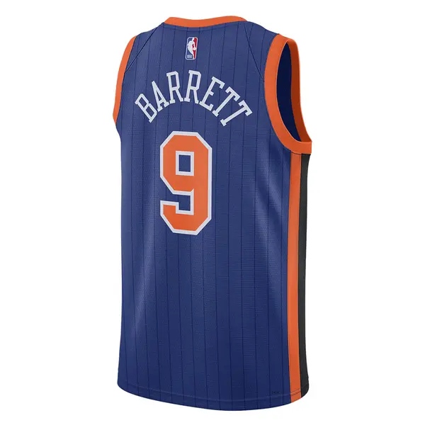 Майка Nike Dri-FIT NBA Swingman Jersey 2023/24 City Edition 'New York Knicks RJ Barrett', синий — фото 2