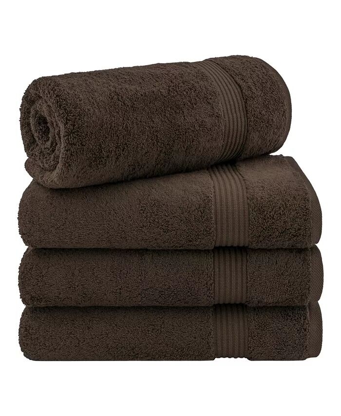 

Набор банных полотенец Bekos Premium из 4 предметов из 100% турецкого хлопка American Soft Linen, коричневый