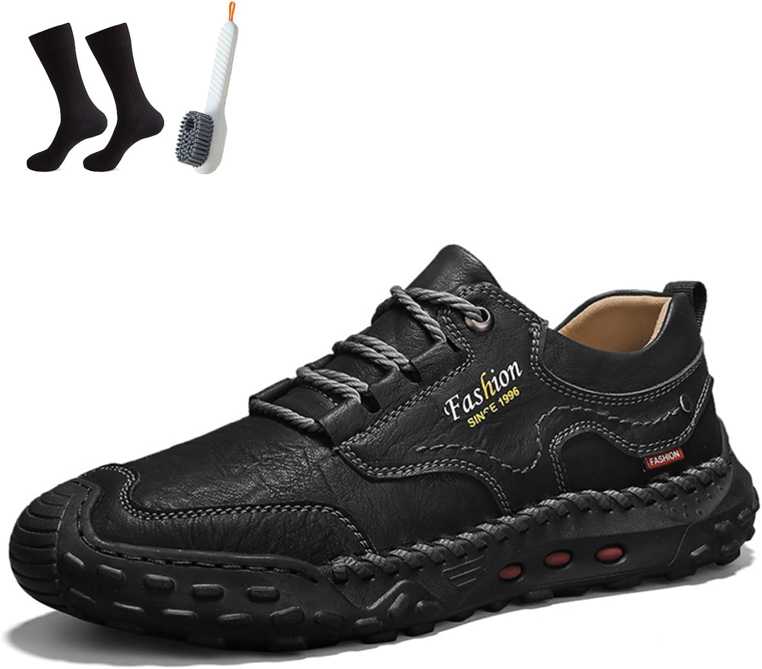 

Мужская обувь FOKZIH, 2025, широкая передняя часть, ортопедическая поддержка свода стопы, кроссовки и ботинки для походов, черный