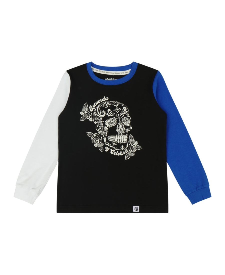 

Детская футболка Recuerda - футболка с длинными рукавами и графическим принтом в стиле колорблок Mixed Up Clothing, Recuerda