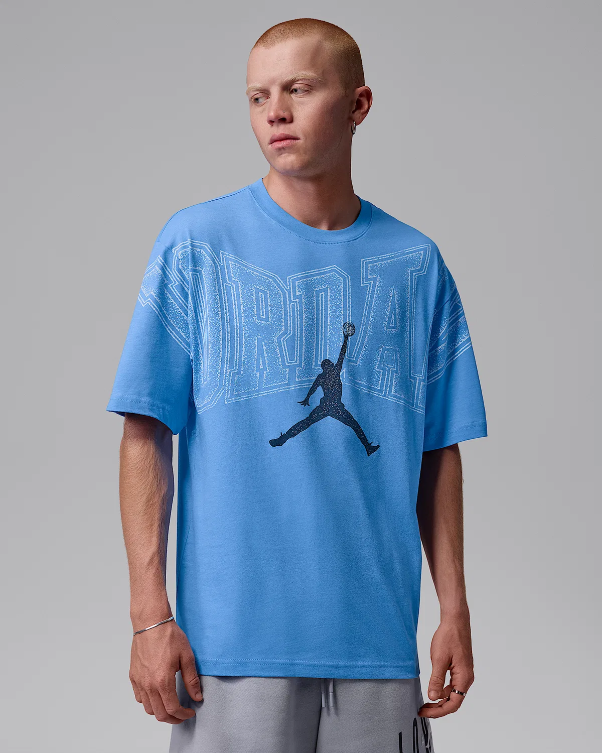 Мужская футболка с принтом Jordan, University Blue/Midnight Navy