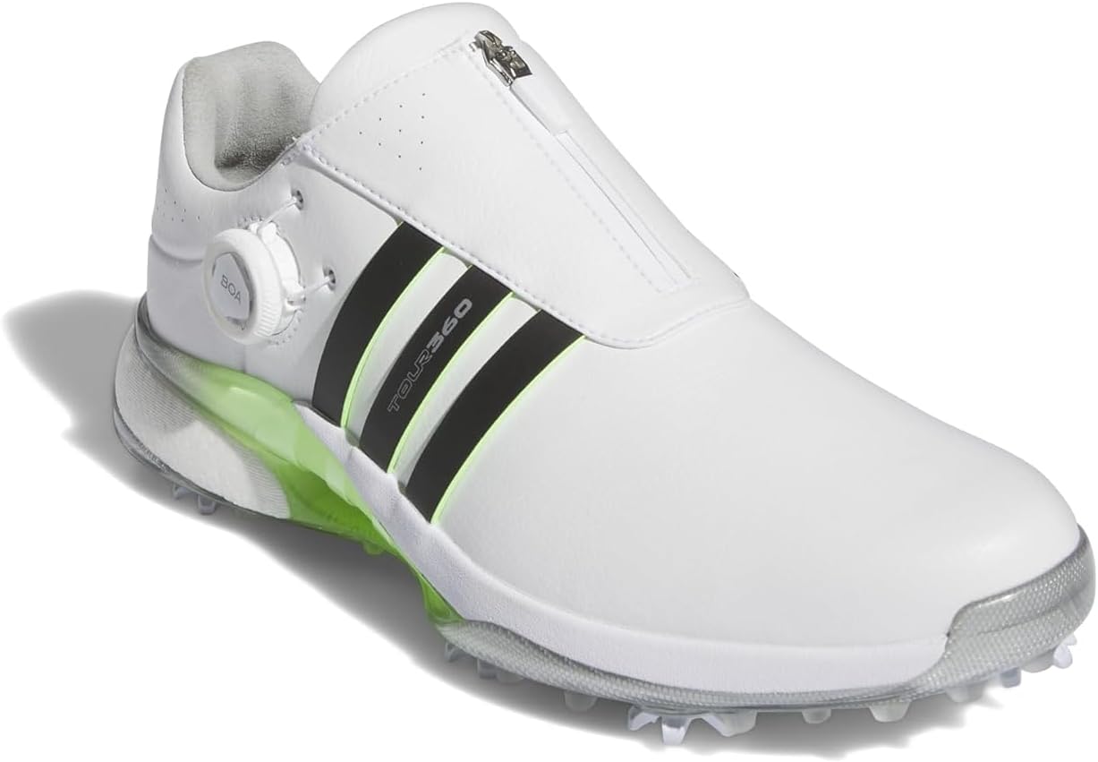 Мужские кроссовки Adidas Golf Tour360 XT-SL, белый/черный/зеленый — фото 2