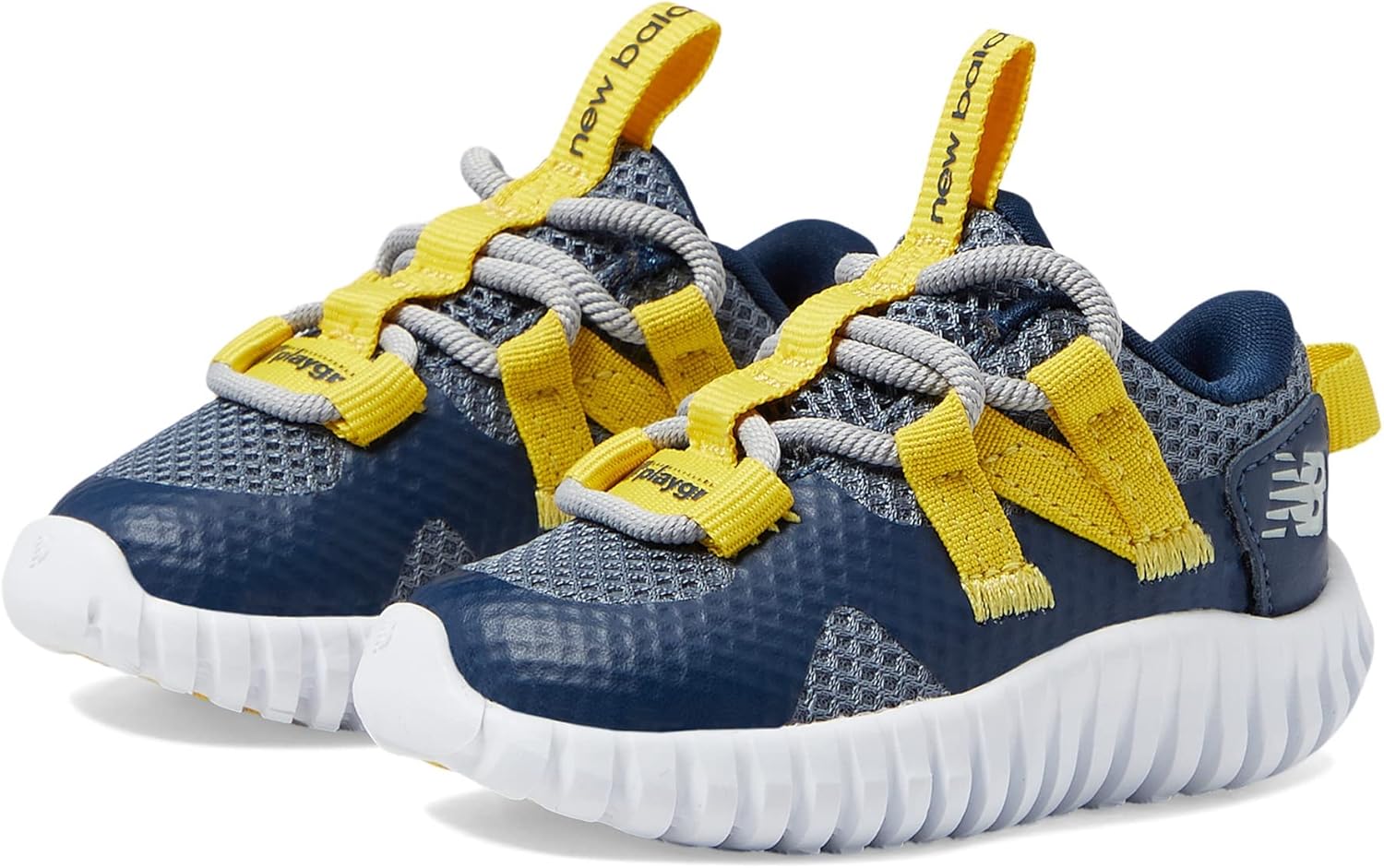 Кроссовки New Balance Kid's Playgruv V1 с эластичной шнуровкой, синий — фото 2