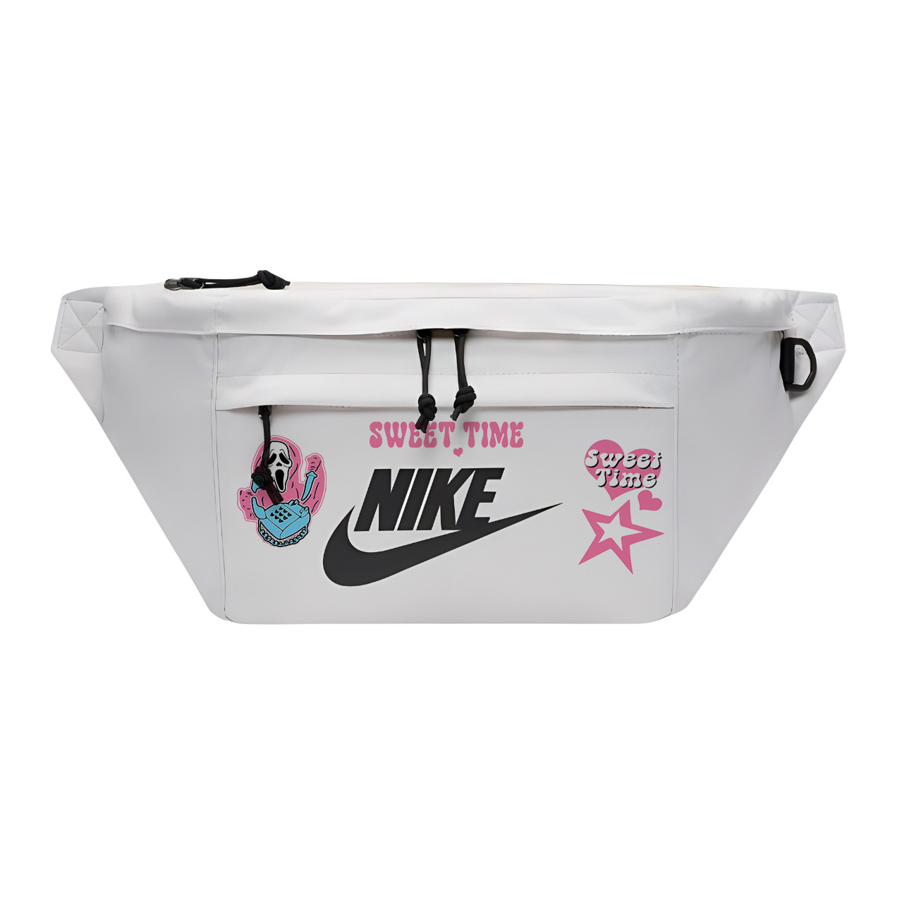 

Nike Одноплечевая набедренная сумка через плечо унисекс белая, Skull