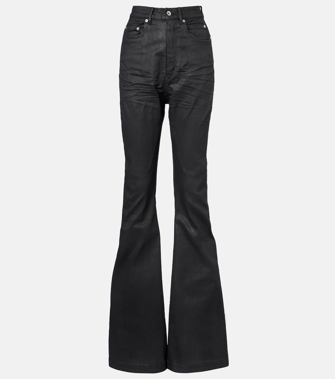 

Джинсы Bolan bootcut с высокой талией Rick Owens, Black Wax