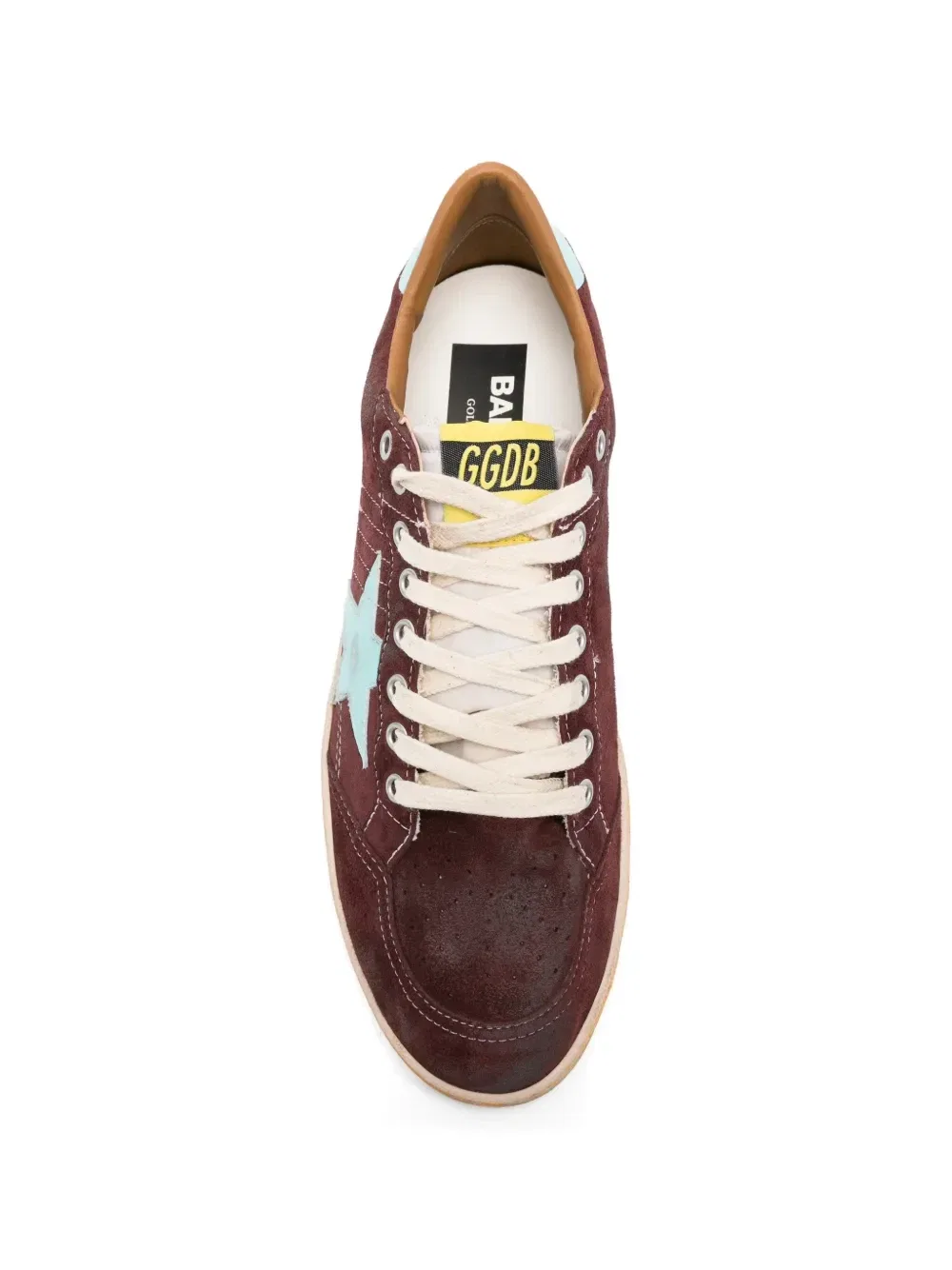 Кеды Ball Star GOLDEN GOOSE, коричневый — фото 4