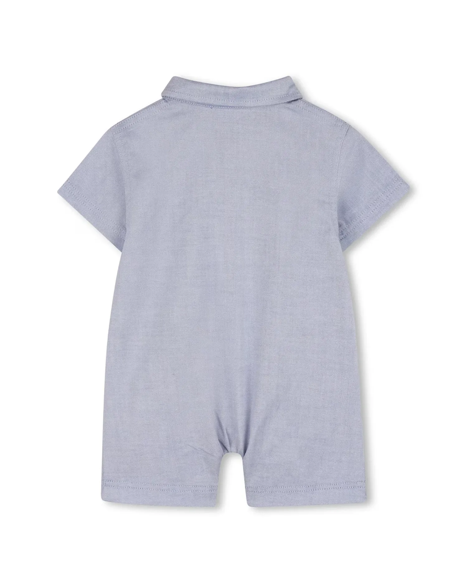 Комплект для мальчика с коротким рукавом из однотонного хлопка BOSS Kidswear, синий — фото 4