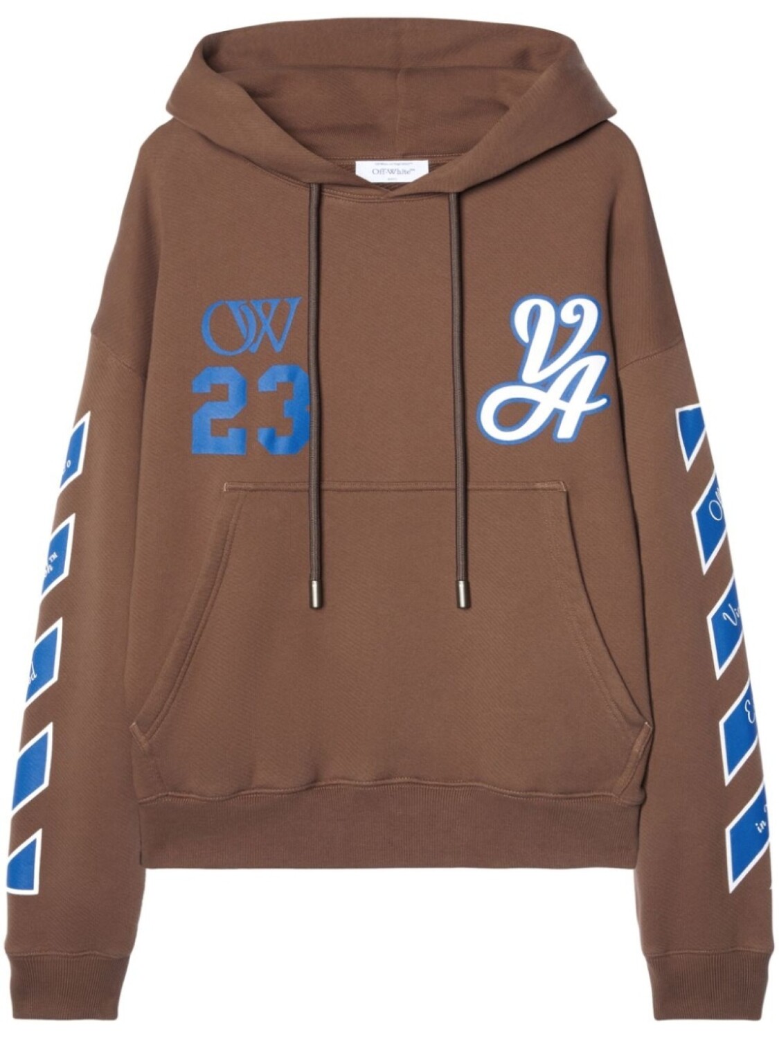 

Off-White худи 23 Varsity Skate, коричневый
