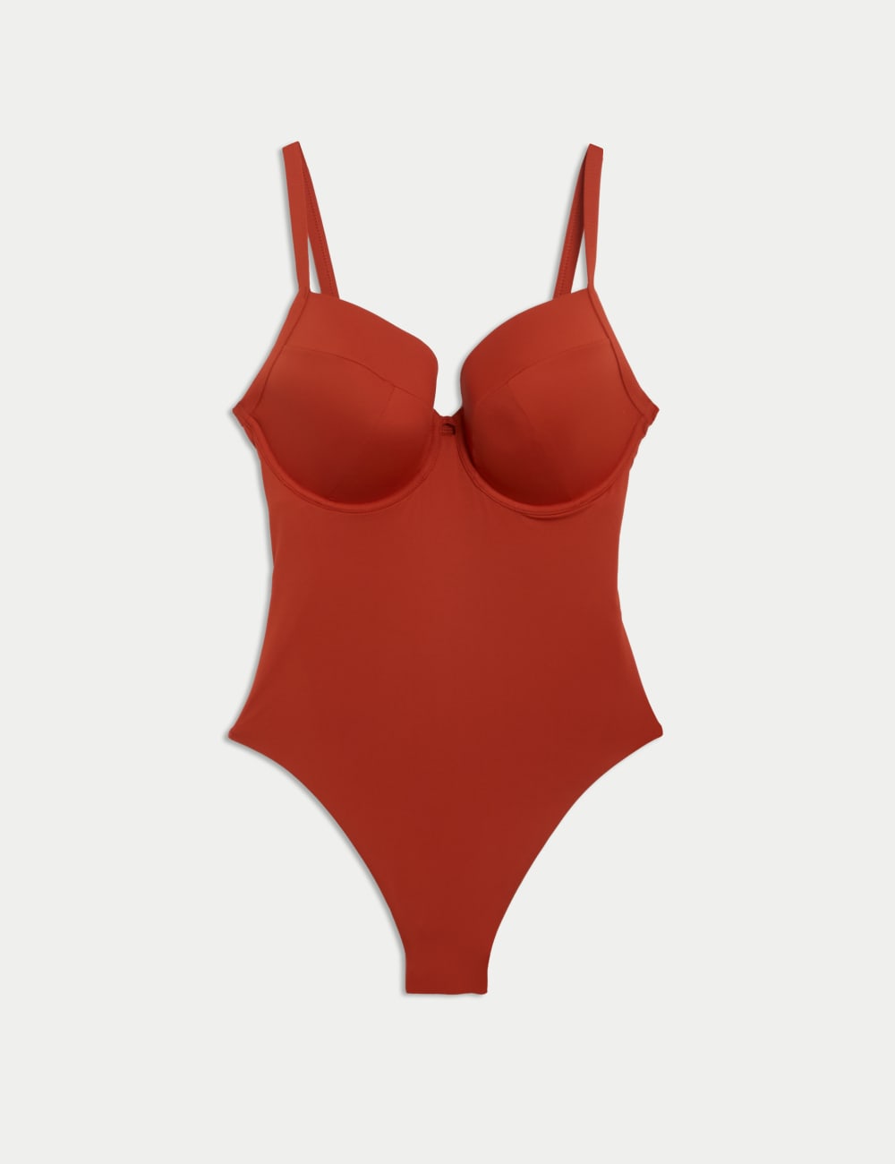

Купальник с V-образным вырезом и подкладкой из косточек Marks & Spencer, цвет Copper