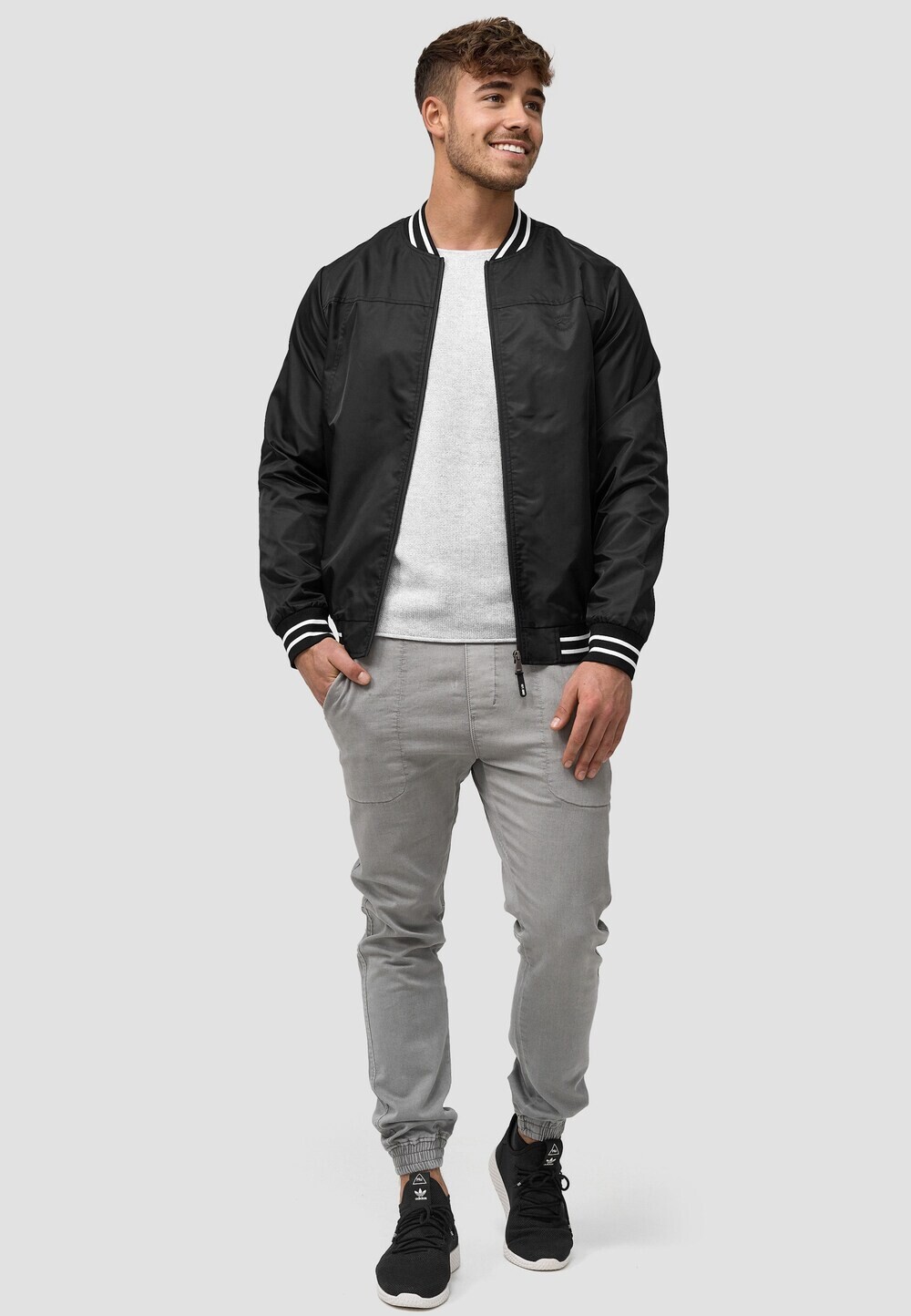 

Межсезонная куртка INDICODE JEANS Manos, черный