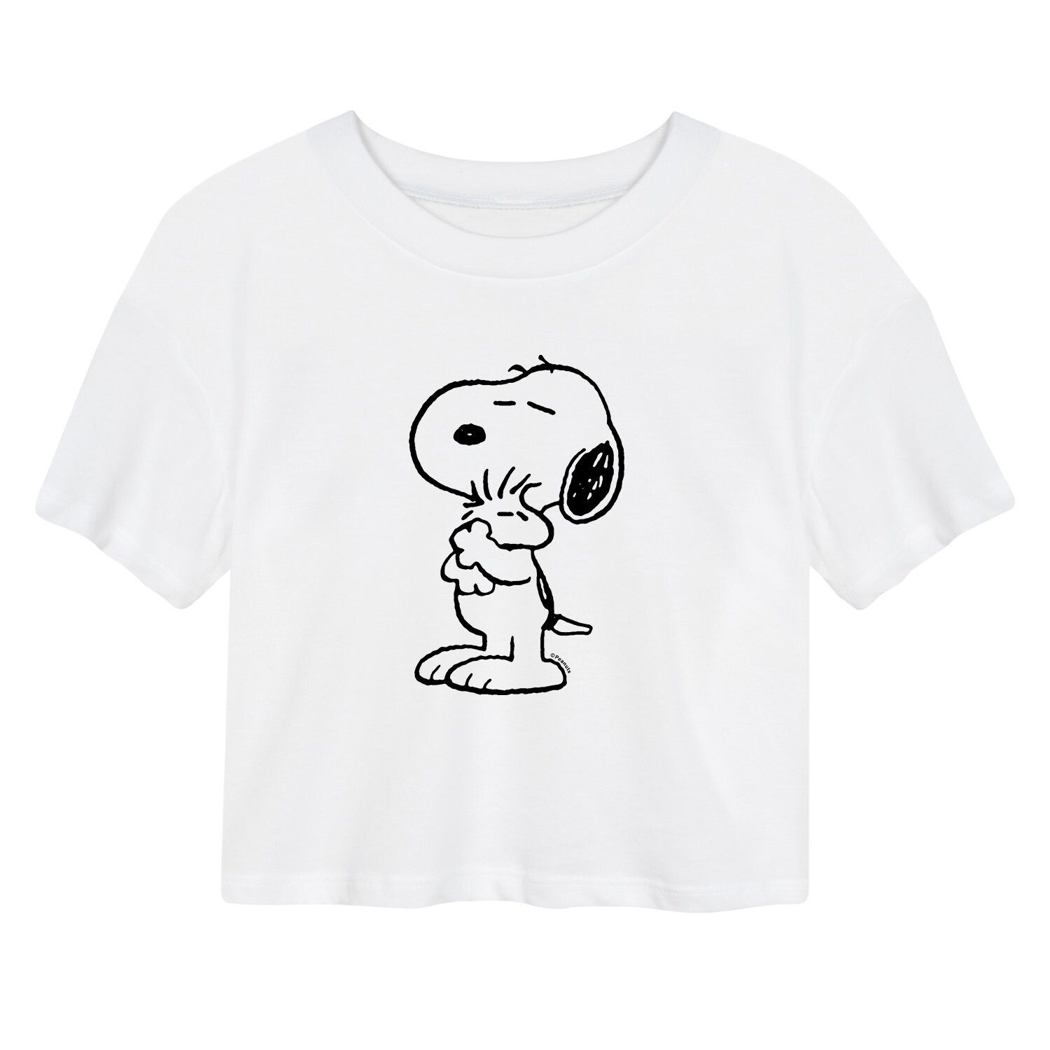 

Укороченная футболка с рисунком Peanuts Woodstock для юниоров Licensed Character