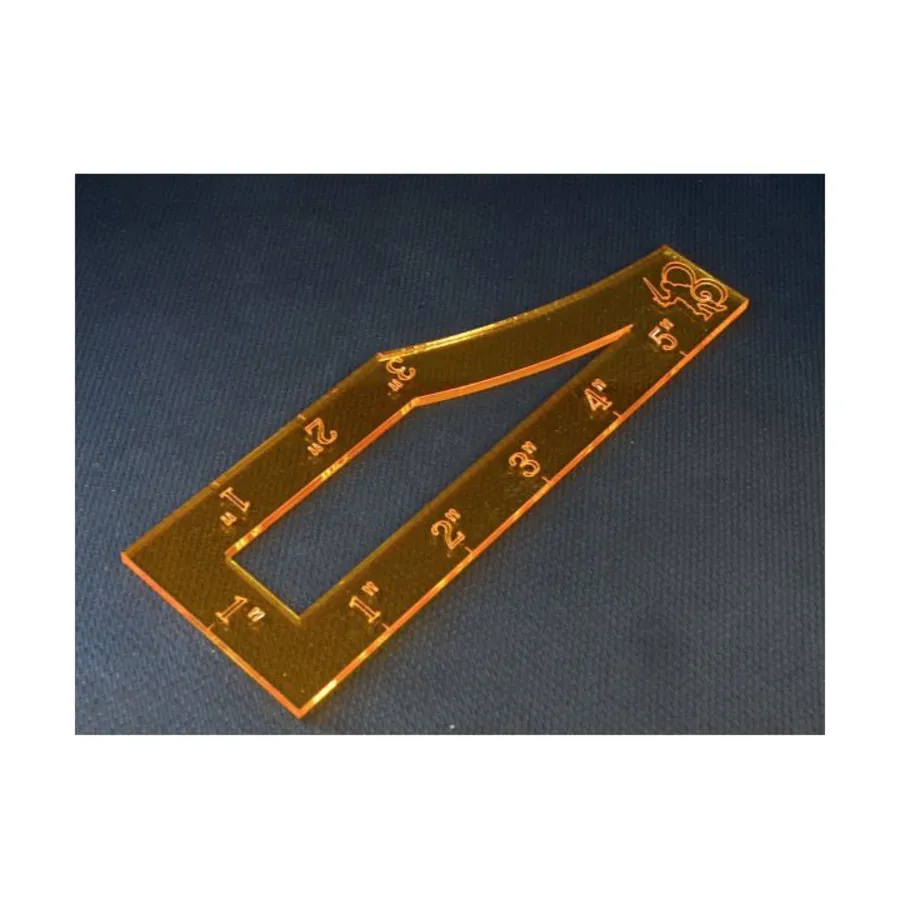 

Шаблон Asu 40k - желтый, Gaming Accessories - Warhammer (Bandua Wargames)