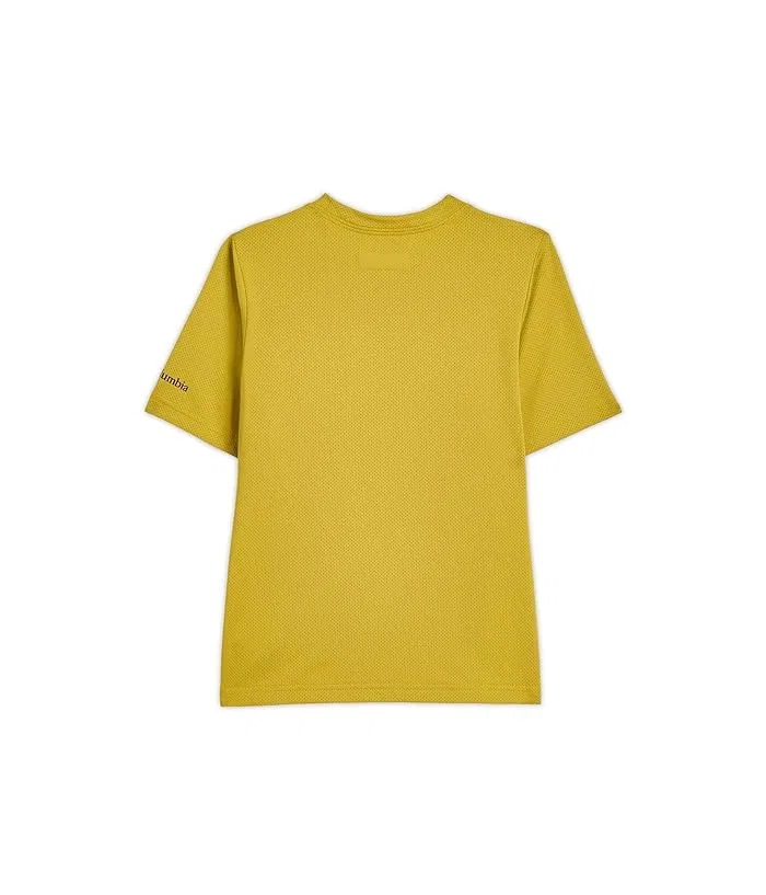 Футболка Columbia Kids Tech Trail Utility Short Sleeve Graphic Crew, Antique Moss/Dotty Landscape — фото 2