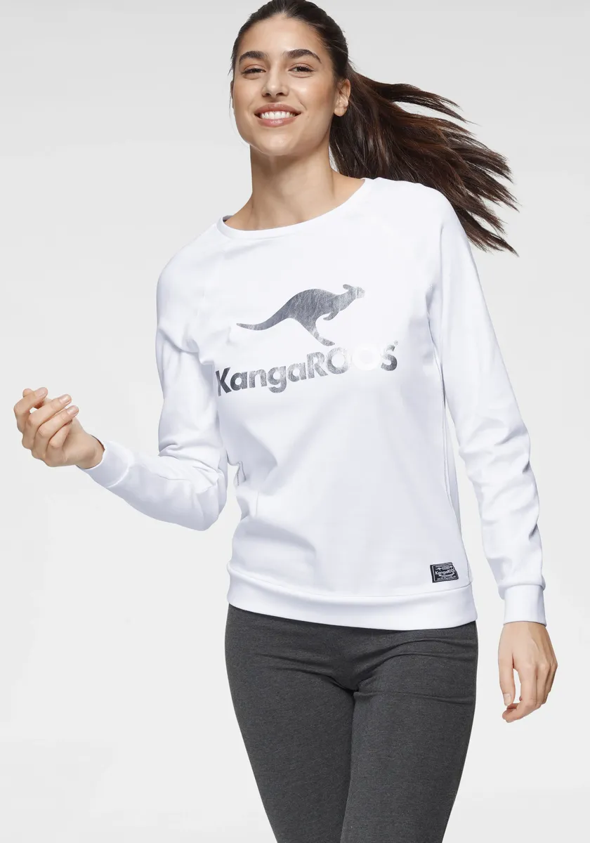 

Свитер KangaROOS с логотипом спереди, белый