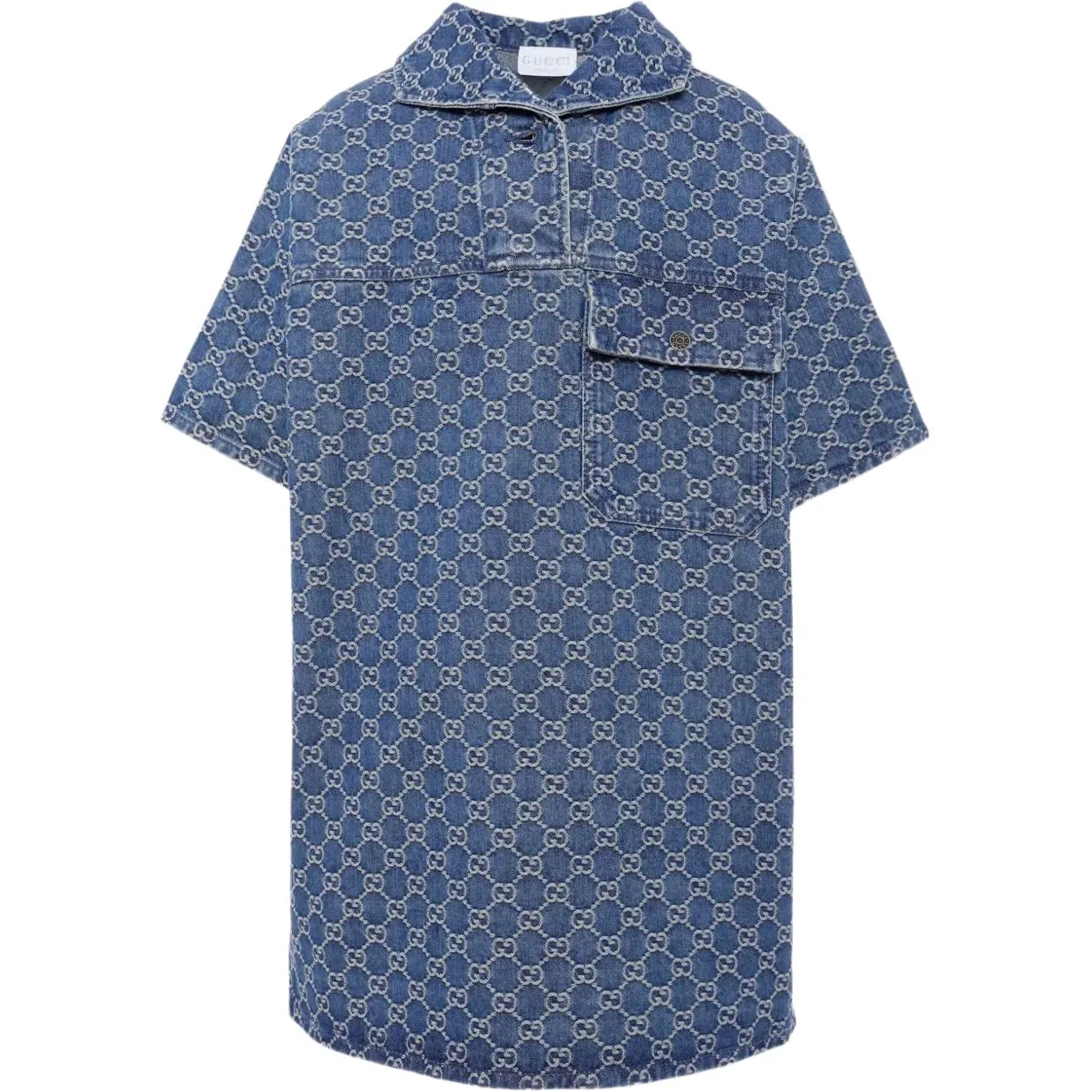 Платье детское Lapel Moderate GUCCI, Blue