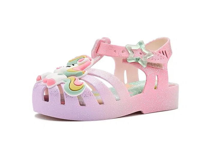 Сандалии Possession Uni Mini Melissa, Yellow/Pink — фото 3