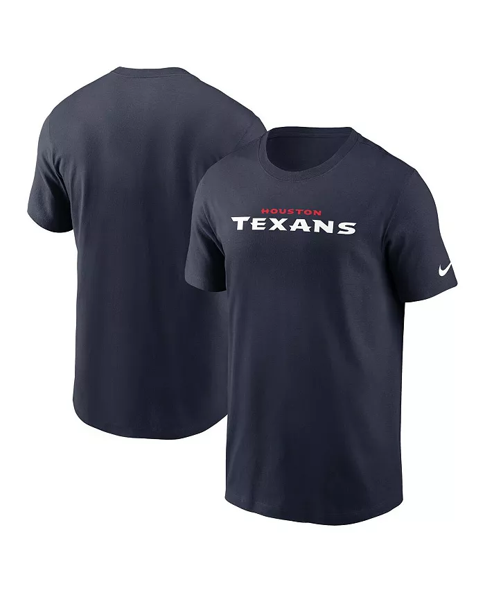 

Мужская синяя футболка Houston Texans Wordmark Essential Nike
