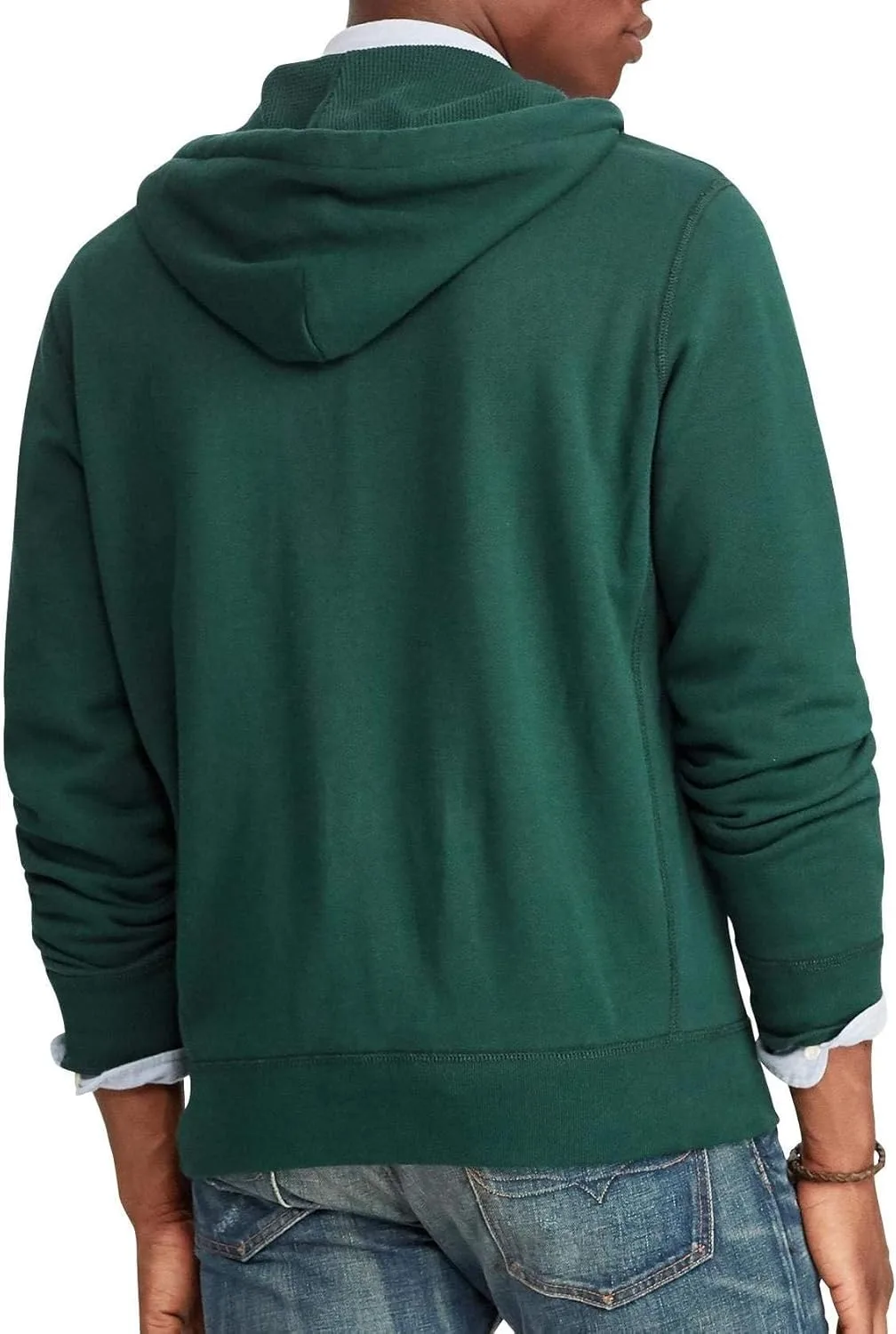Толстовка Polo Ralph Lauren Double-Knit Full-Zip, зеленый — фото 3