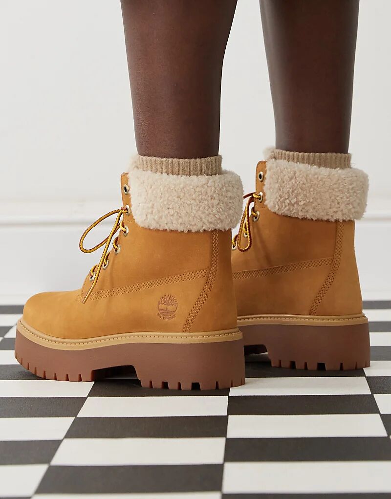 Ботинки Stone Street высотой 6 дюймов с подкладкой из пшеничного нубука Timberland — фото 3