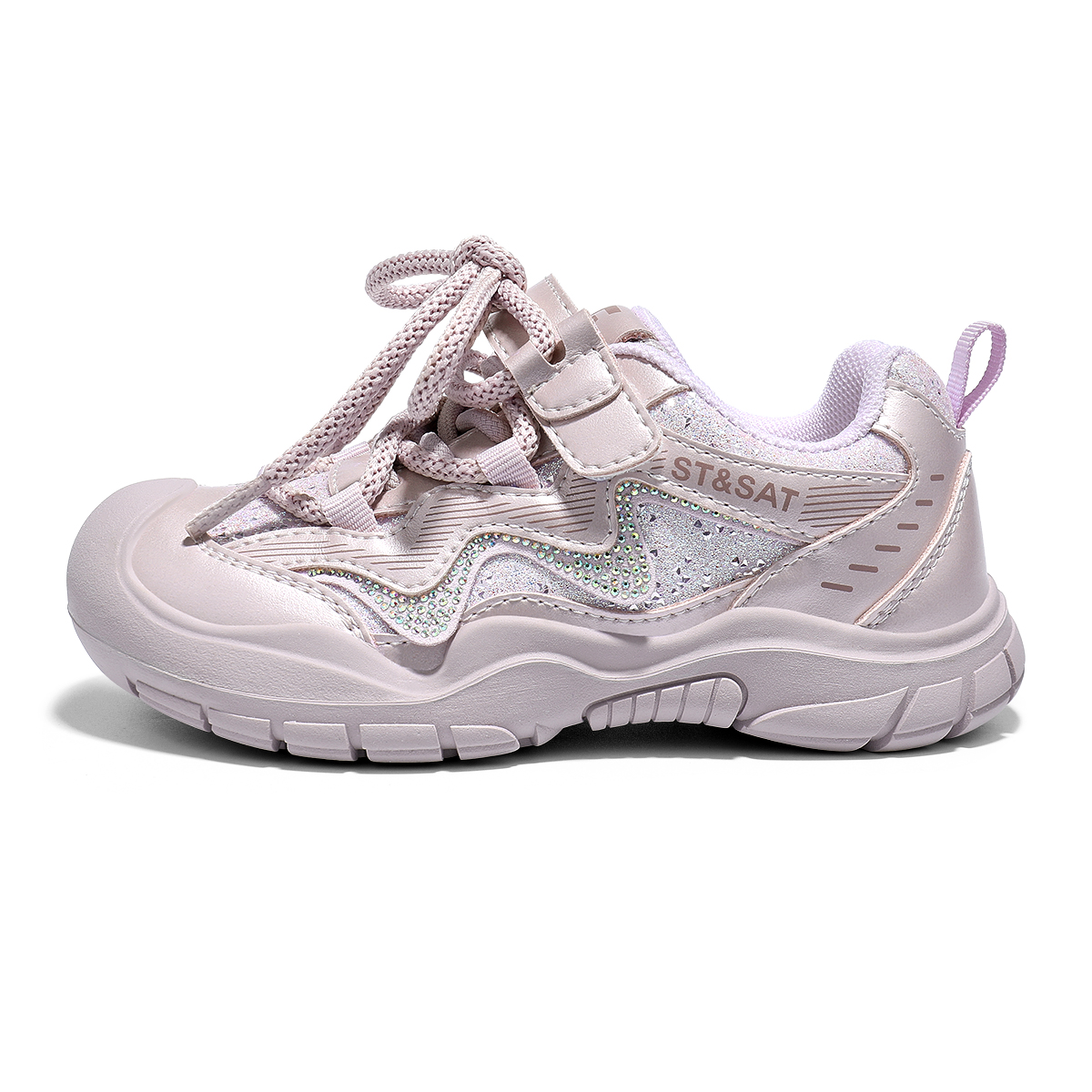 

ST&SAT KIDS Нескользящие, амортизирующие, износостойкие, дышащие, низкие повседневные кроссовки Dudu Pink Kids