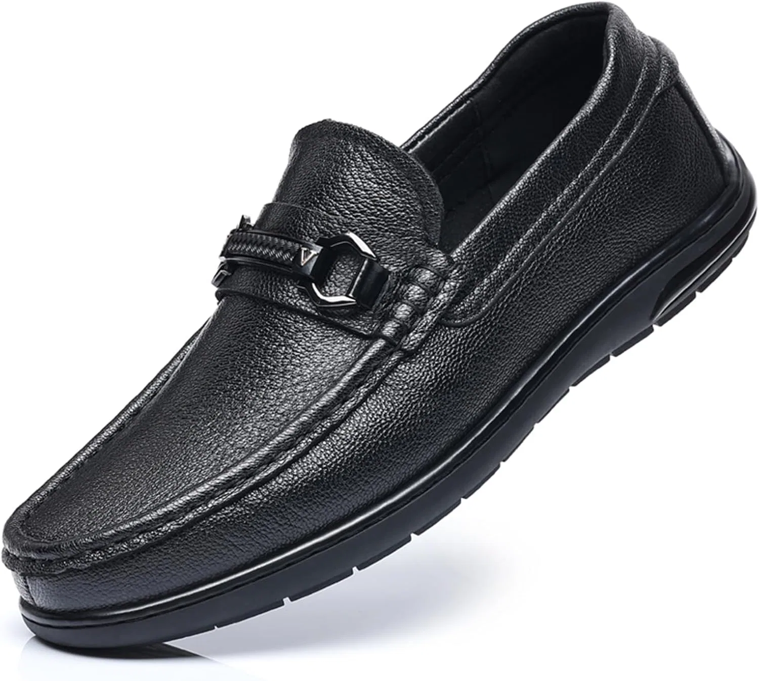 Лоферы из натуральной кожи, Black 2 Abborora