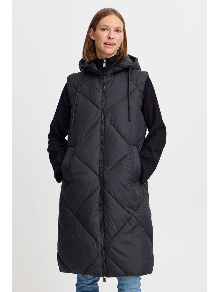 

Стеганый жилет b.young Steppweste BYBOMINA WAISTCOAT 20815099 moderne Steppweste, черный