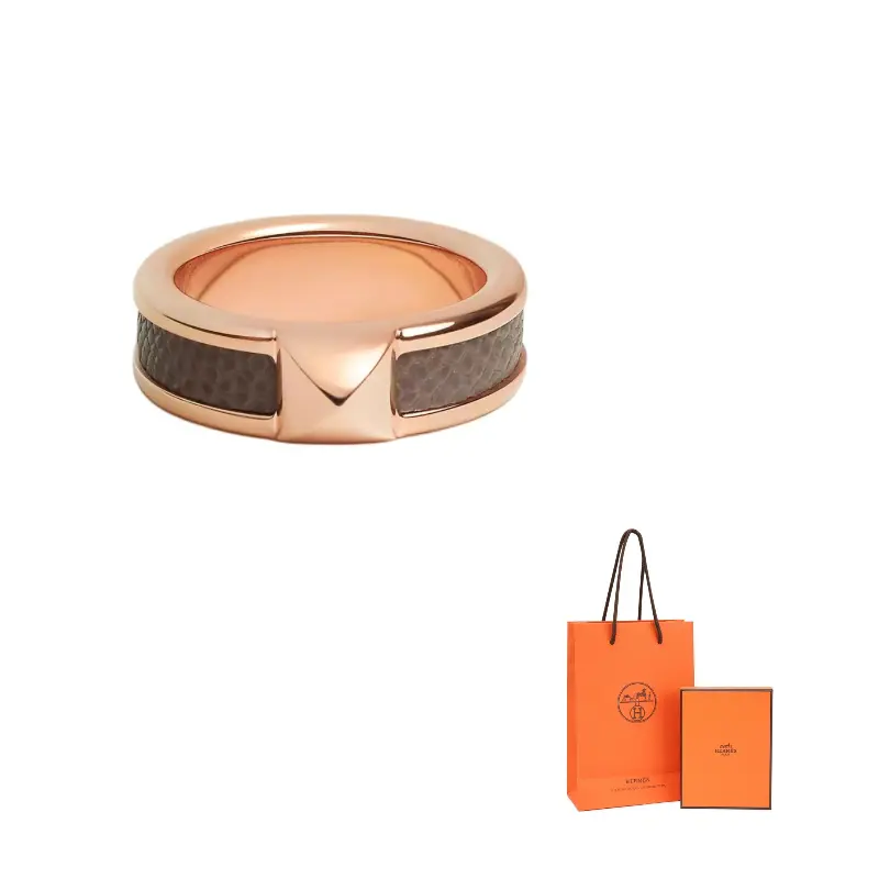 

HERMES Металлические кольца для женщин Rose Gold
