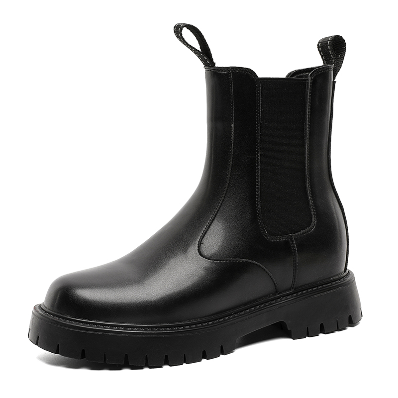 

JETRAM Невидимые высота 7 см челси ботинки мужские черные, цвет Black