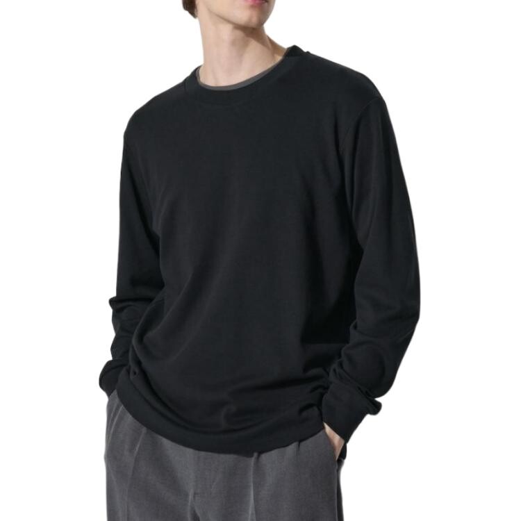 

Футболка унисекс черная Uniqlo, черный
