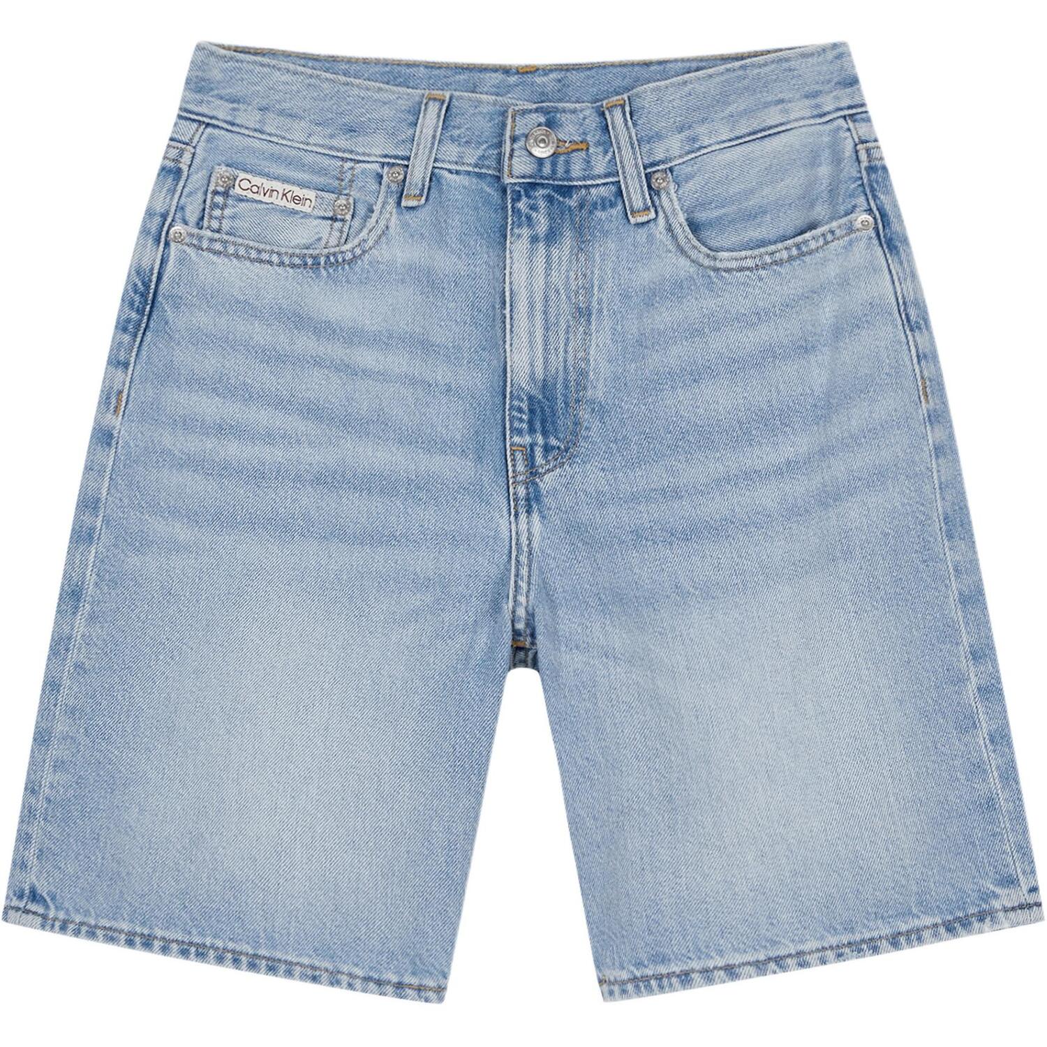 

Calvin Klein Джинсовые шорты SS25 женские light blue