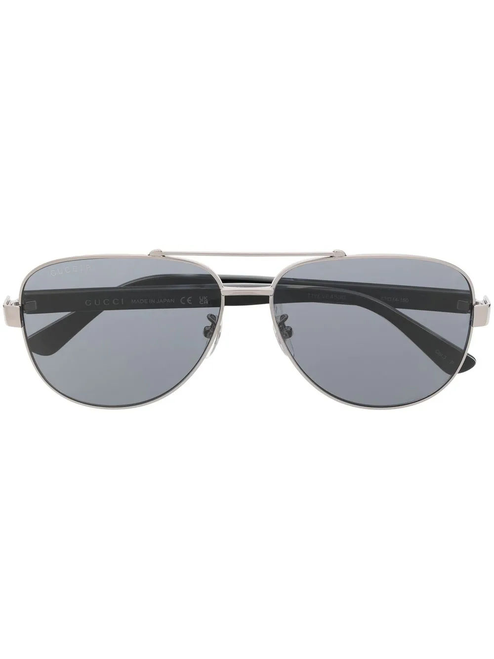 

Солнцезащитные очки в круглой оправе Gucci Eyewear, серебяный