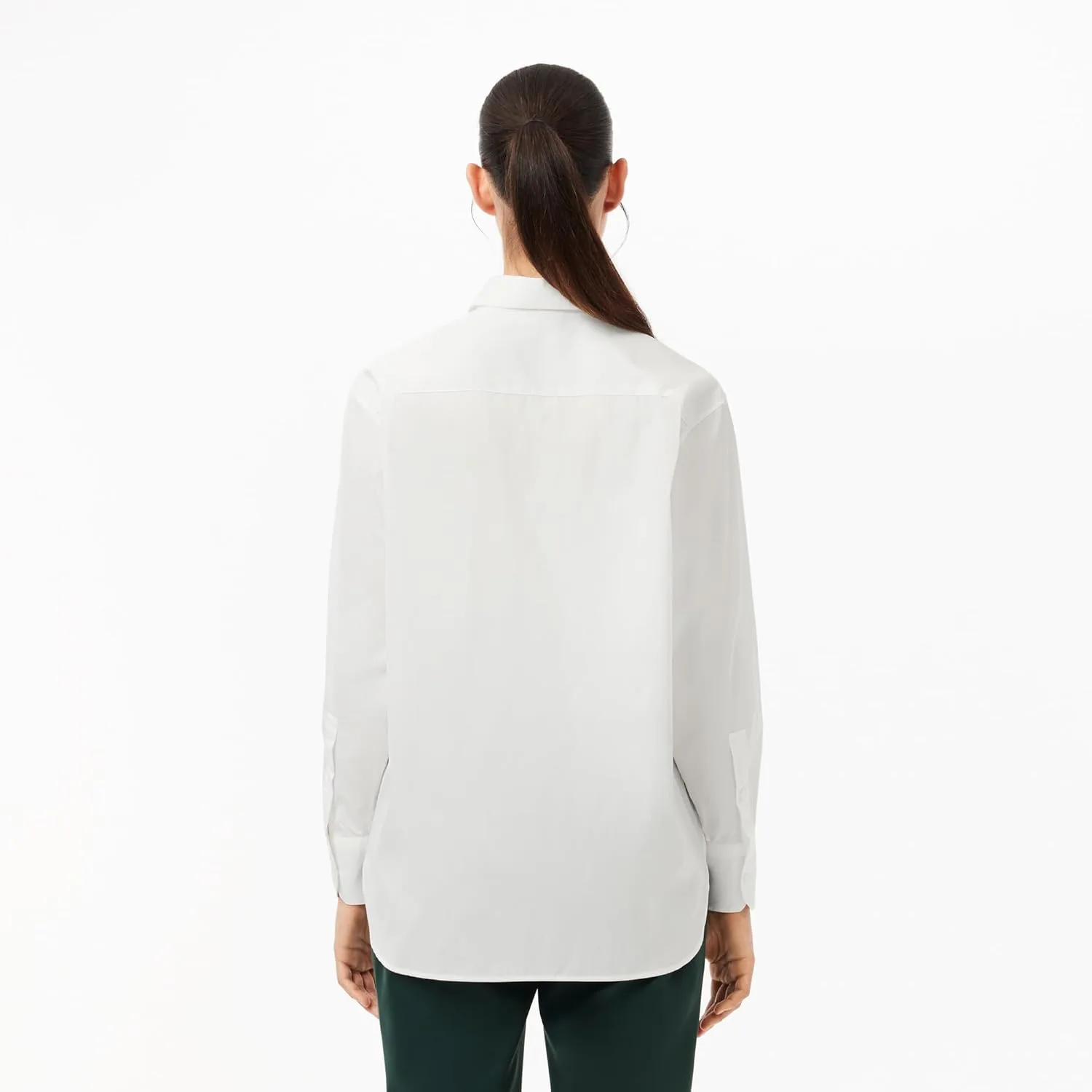 Рубашка Lacoste Flour, свободного кроя, однотонная — фото 2