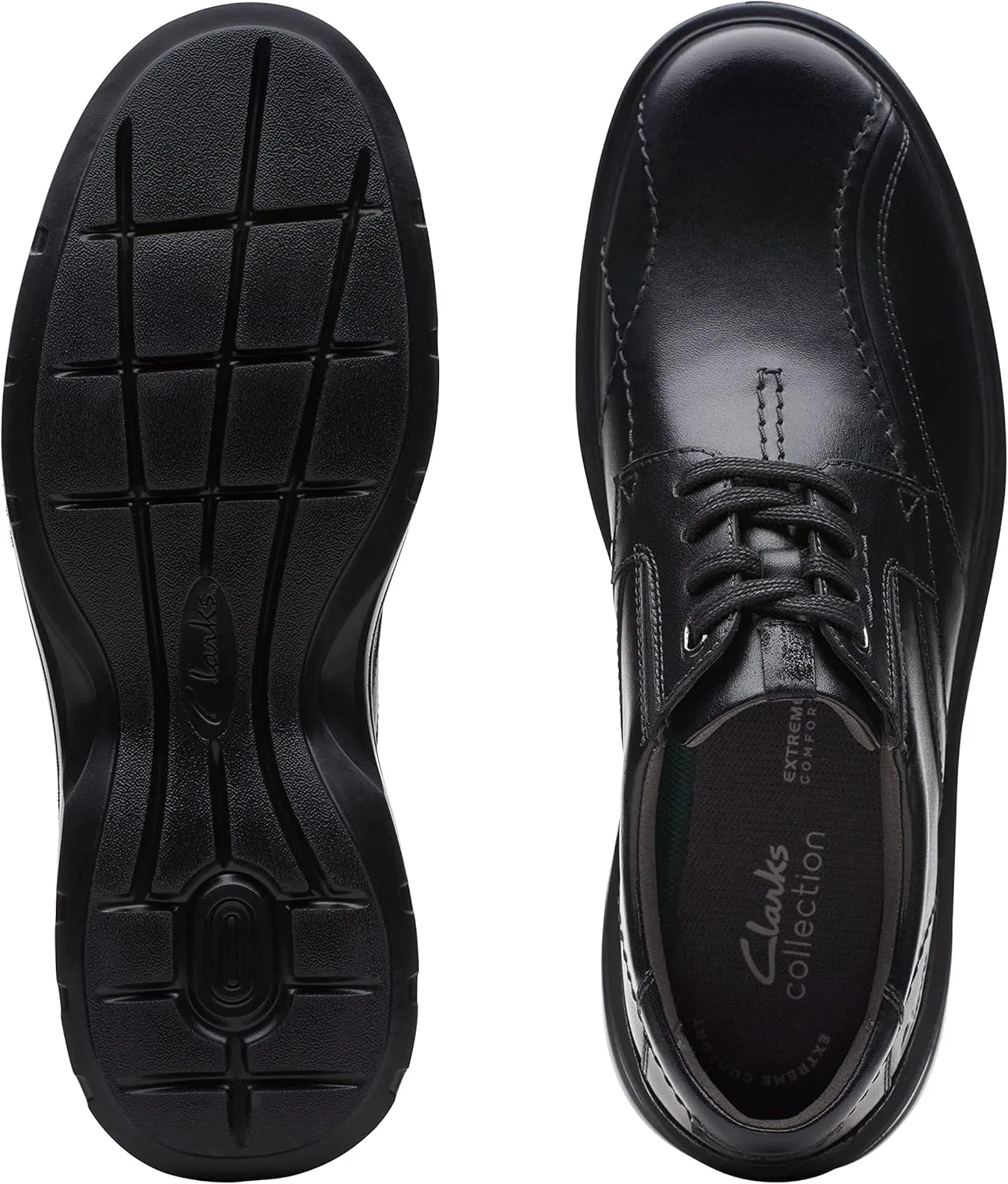 Мужские туфли Clarks Gessler на шнурках, черный — фото 3