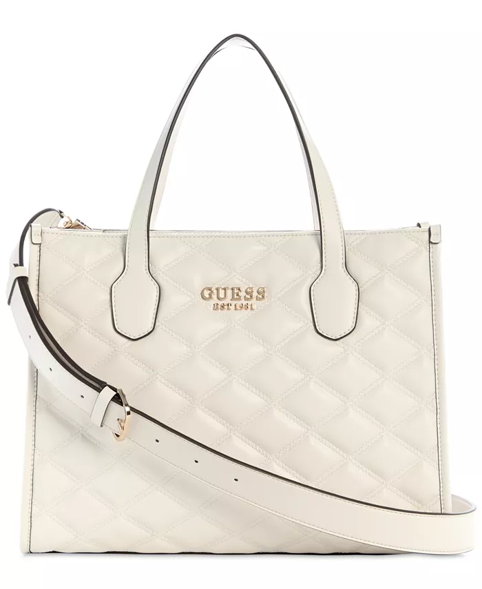 

Средняя сумка-кроссбоди Tamsin с двумя отделениями GUESS, коричневый/бежевый