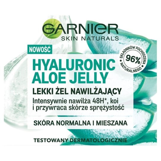 

Легкий увлажняющий гель для нормальной и комбинированной кожи, 50 мл Garnier, Hyaluronic Aloe Jelly