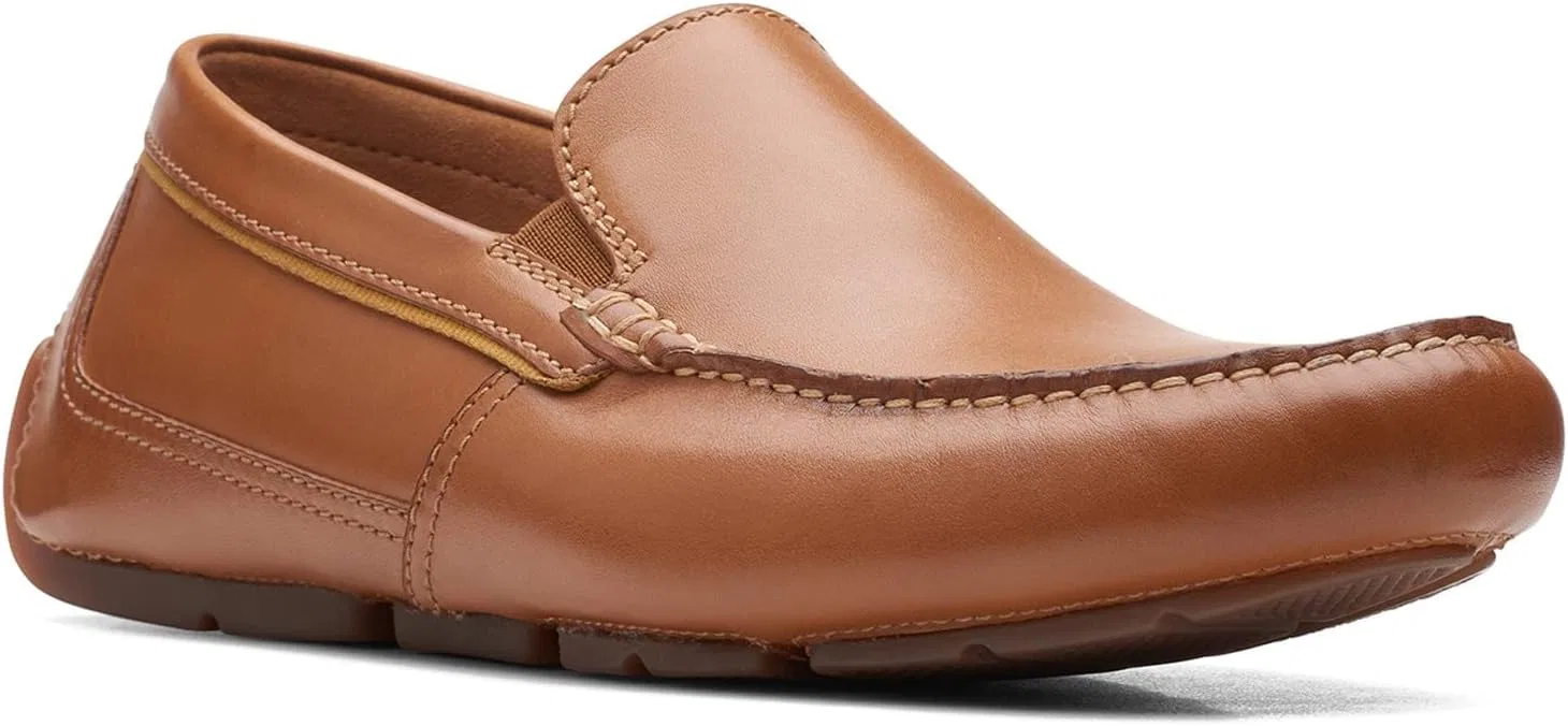 Лоферы Clarks из натуральной кожи, Tan Leather — фото 2