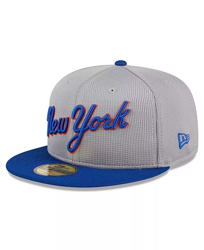 

Мужская серая бейсболка New York Mets 2024 Batting Practice 59FIFTY Fitted Hat New Era