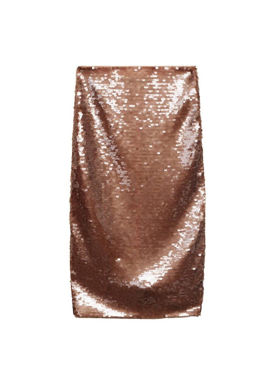 

Миди юбка MANGO, Brown