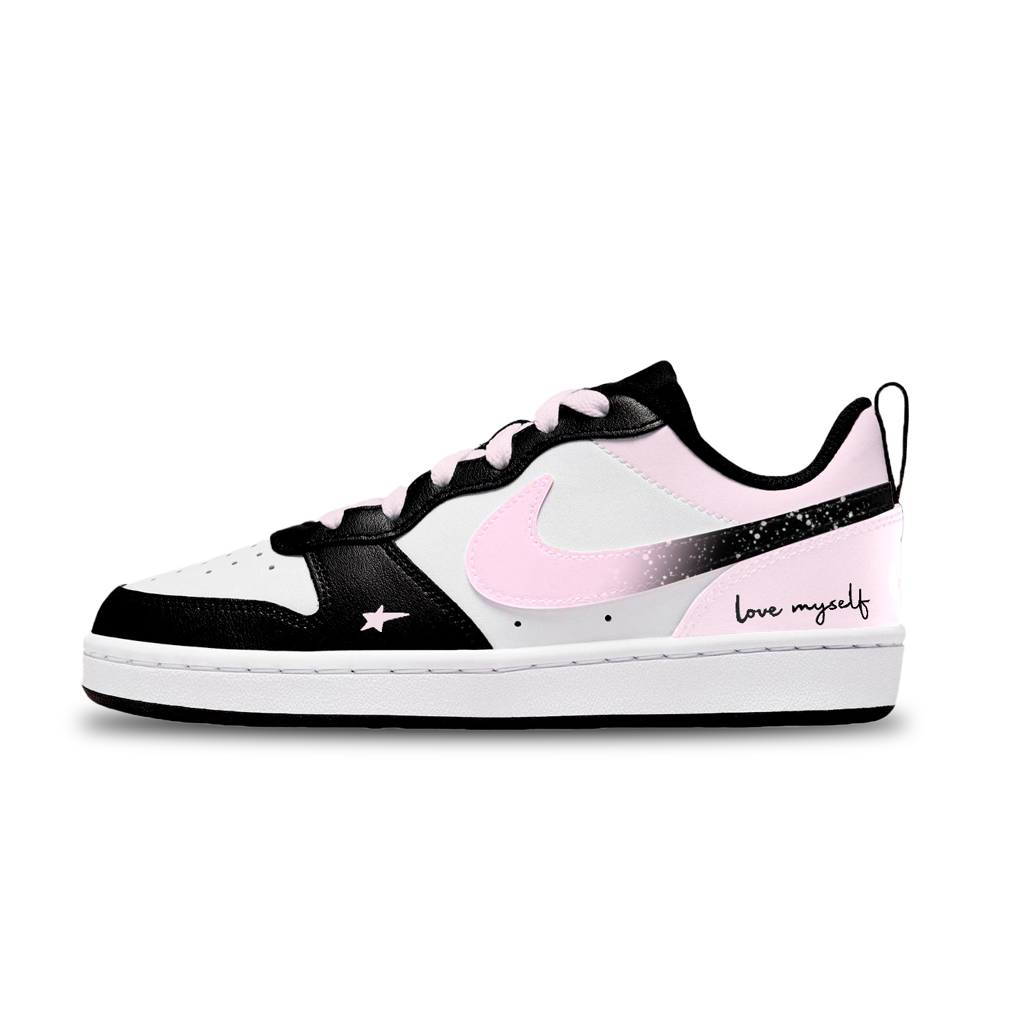 

Court Borough Short Star 2 устойчивые к истиранию низкие детские скейтбординг кроссовки unisex Nike, белый